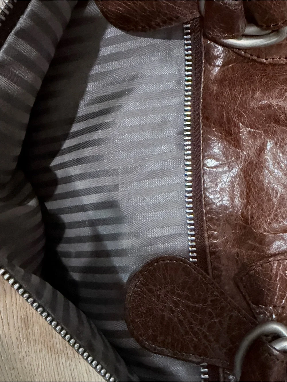 latico Brown Leather Briefcase Tote